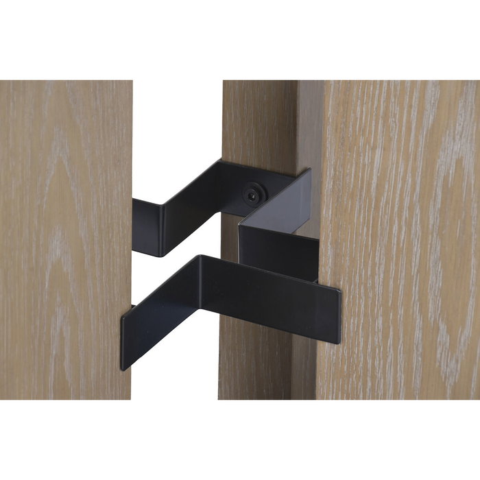 DKD Home Decor Mesa Redonda de Comedor Fresno Marrón 135x135x75 cm