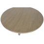 DKD Home Decor Mesa Redonda de Comedor Fresno Marrón 135x135x75 cm