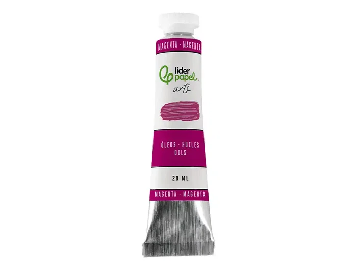 Liderpapel Pintura al Óleo Tubo de Aluminio 20 ml Color Magenta