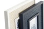 DKD Home Decor Set de 4 Marcos para Fotos 13x18 MDF Azul Marino y Blanco