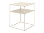 Giftdecor Mesa Auxiliar 2 Estantes Beige 51 x 4 x 37 cm