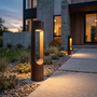Baliza LED Exterior Corona 40cm 10W 3000K Marrón Óxido