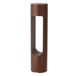 Baliza LED Exterior Corona 40cm 10W 3000K Marrón Óxido