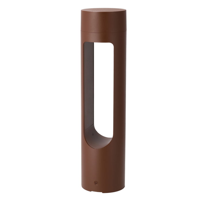 Baliza LED Exterior Corona 40cm 10W 3000K Marrón Óxido