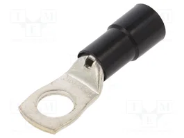 BM GROUP Terminal de anillo tubular aislado M12 2AWG negro