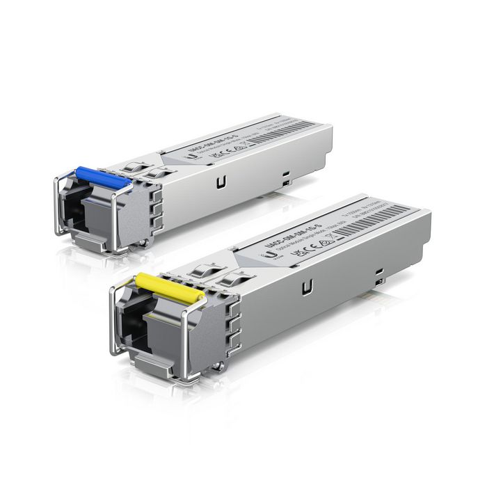 Ubiquiti UFiber SFP+ Transceptor Óptico 1.25 Gbps Monomodo Simplex LC, Alcance 3 km, 20-Pack Ubiquiti UFiber SFP+ Transceptor Óptico 1.25 Gbps Monomodo Simplex LC, Alcance 3 km, 20-Pack