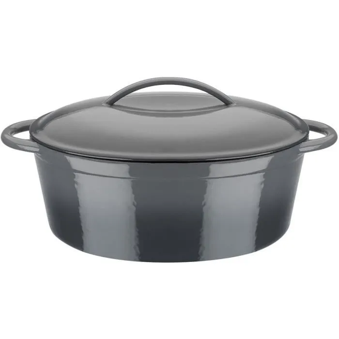 GSW Cacerola de hierro fundido macizo GREY SHADOW GSW4005643716338 Ovalada 33 x 25 cm Inducción Gris GSW Cacerola de hierro fundido macizo GREY SHADOW GSW4005643716338 Ovalada 33 x 25 cm Inducción Gris