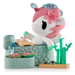 Unicorno Window Box Figura Spa Day Hot Springs Oasis 7 cm