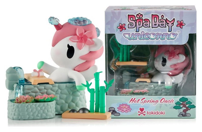Unicorno Window Box Figura Spa Day Hot Springs Oasis 7 cm Unicorno Window Box Figura Spa Day Hot Springs Oasis 7 cm