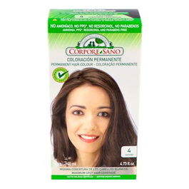 CORPORE SANO Tinte Castaño (4) 140ml Coloración Permanente Cobertura Intensa