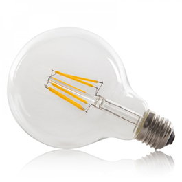 Bombilla LED Filamento G95 E27 6W 432Lm 2000K