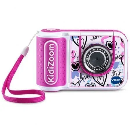 VTech 80-549157-022 Cámara Digital Instantánea Kidizoom Print Cam 5 MP sin tinta vídeo B/N para niños +5 años Rosa VTech 80-549157-022 Cámara Digital Instantánea Kidizoom Print Cam 5 MP sin tinta vídeo B/N para niños +5 años Rosa