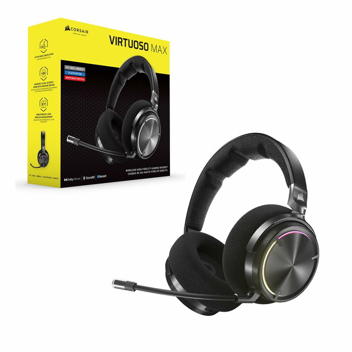 Corsair Virtuoso Max Wireless Negro CA-9011372-WW Corsair Virtuoso Max Wireless Negro CA-9011372-WW
