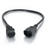 C2G Cable de Alimentación IEC 60320 C13 a C14 5m Negro 250V 10A - Alargador/Alimentador para Monitor, Escáner e Impresora (88506)