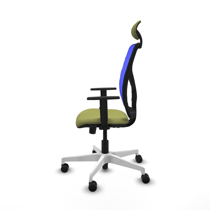 PIQUERAS Y CRESPO Silla de oficina Motilla con mecanismo Sincro, Verde oliva y Azul PIQUERAS Y CRESPO Silla de oficina Motilla con mecanismo Sincro, Verde oliva y Azul