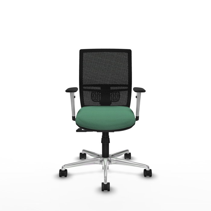 PIQUERAS Y CRESPO Silla de oficina Yunquera con mecanismo Sincro, Verde esmeralda y Negro PIQUERAS Y CRESPO Silla de oficina Yunquera con mecanismo Sincro, Verde esmeralda y Negro