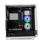 NOX Caja PC Semitorre Hummer ETHER NXHUMMERETHERBW Negra y Blanca con Cristal Templado