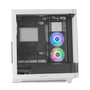 NOX Caja PC Semitorre Hummer ETHER NXHUMMERETHERBW Negra y Blanca con Cristal Templado