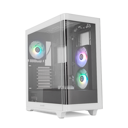 NOX Caja PC Semitorre Hummer ETHER NXHUMMERETHERBW Negra y Blanca con Cristal Templado