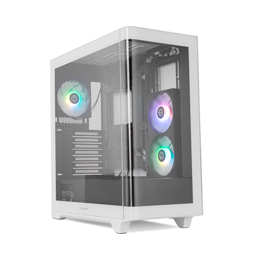 NOX Caja PC Semitorre Hummer ETHER NXHUMMERETHERBW Negra y Blanca con Cristal Templado NOX Caja PC Semitorre Hummer ETHER NXHUMMERETHERBW Negra y Blanca con Cristal Templado