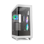 NOX Caja PC Semitorre Hummer ETHER NXHUMMERETHERBW Negra y Blanca con Cristal Templado