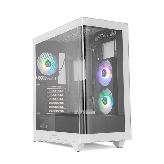 NOX Hummer ETHER Midi Tower Negro, Blanco, Caja PC con Cristal Templado Panorámico NOX Hummer ETHER Midi Tower Negro, Blanco, Caja PC con Cristal Templado Panorámico