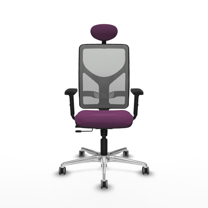 PIQUERAS Y CRESPO Silla de oficina Motilla Morada y Gris