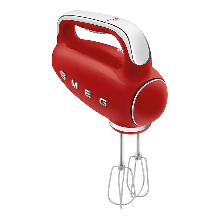 Smeg HMF01RDEU Batidora de Mano Retro Diseño 50s Rojo 250W Smeg HMF01RDEU Batidora de Mano Retro Diseño 50s Rojo 250W