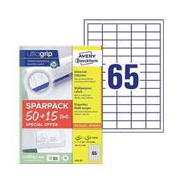 AVERY Zweckform Etiquetas 38,0 x 21,2 mm, blanco