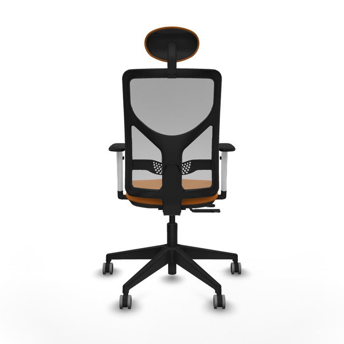 PIQUERAS Y CRESPO Silla de oficina Motilla Naranja y Gris PIQUERAS Y CRESPO Silla de oficina Motilla Naranja y Gris