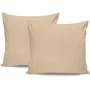 Juego de cama 220x240 cm + 2 fundas de almohada 60x60 cm 100% Algodón Satén Beige ASI8684282601036