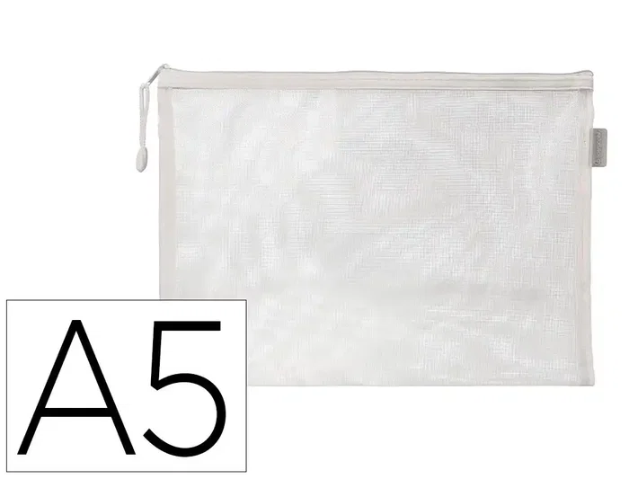 Liderpapel Bolsa zipper bag Poliéster Transpirable Multiusos DIN A5 Blanco Liderpapel Bolsa zipper bag Poliéster Transpirable Multiusos DIN A5 Blanco