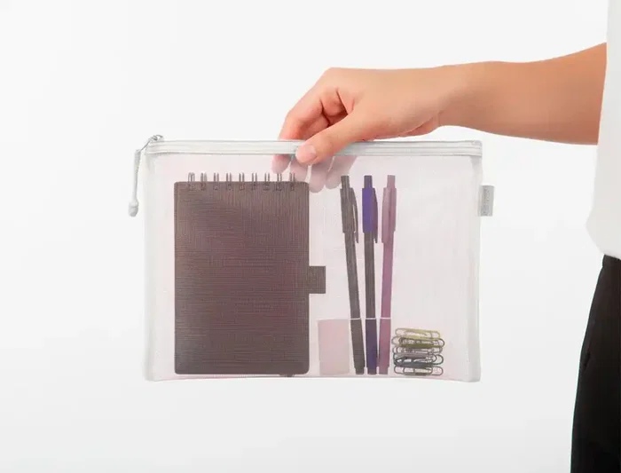 Liderpapel Bolsa zipper bag Poliéster Transpirable Multiusos DIN A5 Blanco Liderpapel Bolsa zipper bag Poliéster Transpirable Multiusos DIN A5 Blanco