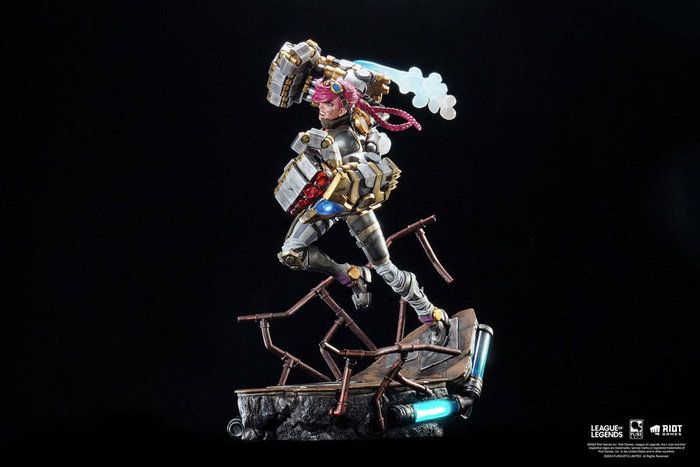 League of Legends Estatua Vi 1/6 40cm Poliresina Iluminación LED Edición Limitada Coleccionista