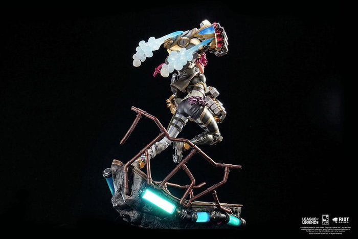 League of Legends Estatua Vi 1/6 40cm Poliresina Iluminación LED Edición Limitada Coleccionista