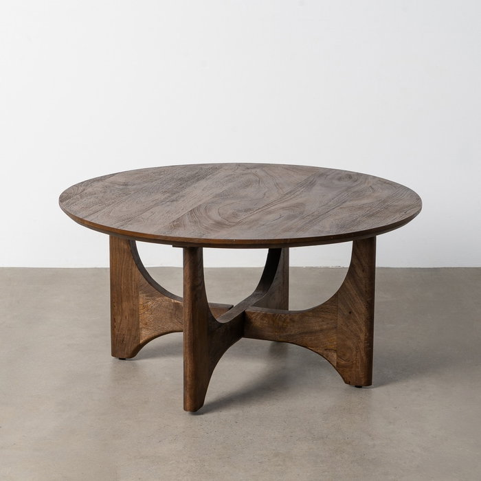 Mesa Centro Natural Madera de Mango 90 X 90 X 45 cm