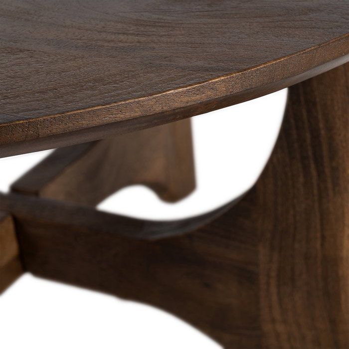 Mesa Centro Natural Madera de Mango 90 X 90 X 45 cm