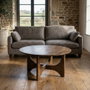 Mesa Centro Natural Madera de Mango 90 X 90 X 45 cm