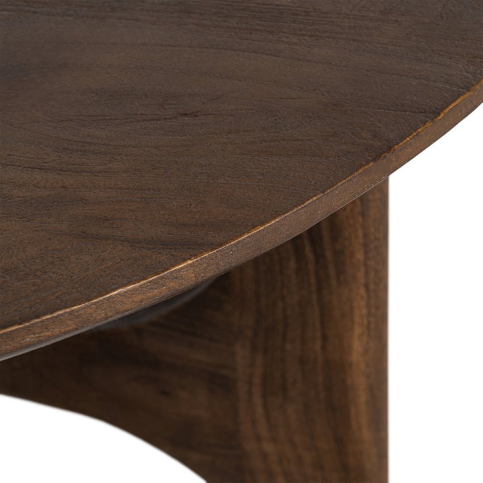 Mesa Centro Natural Madera de Mango 90 X 90 X 45 cm