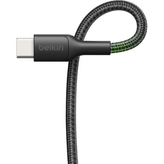 Belkin Cable USB-C a USB-C para Nintendo Switch 2, 60 W, Negro
