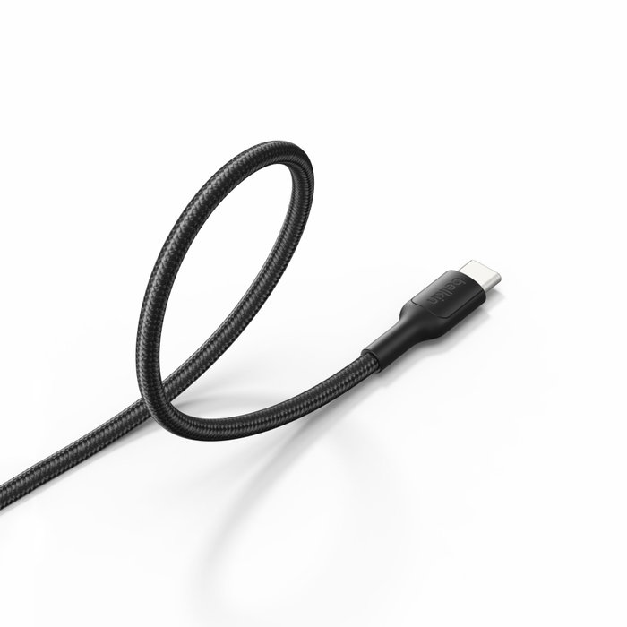 Belkin Cable USB-C a USB-C Trenzado 60W Negro 2m