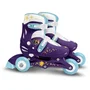 Patines en Línea Dos en Uno - DISNEY - WISH - 3 Ruedas - Tri skate y Roller en lino - Talla ajustable 27-30