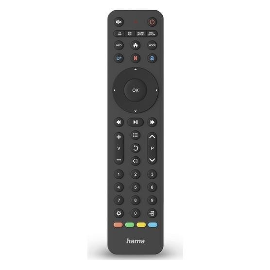 Hama Mando TV Universal 8en1 Universal Control 8 Aparatos Botón Tecla App TV