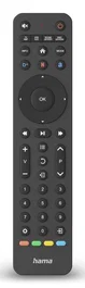 Hama Mando a Distancia Universal IR Inalámbrico para TV, 8 en 1 con Botón de Aplicaciones, Negro, 43 Botones, 00221055