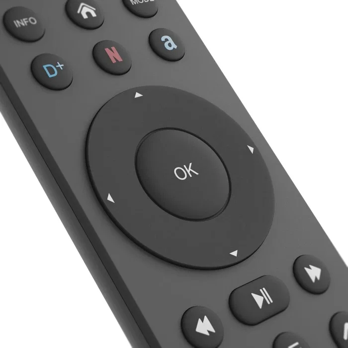 Hama Mando a Distancia Universal IR Inalámbrico para TV, 8 en 1 con Botón de Aplicaciones, Negro, 43 Botones, 00221055