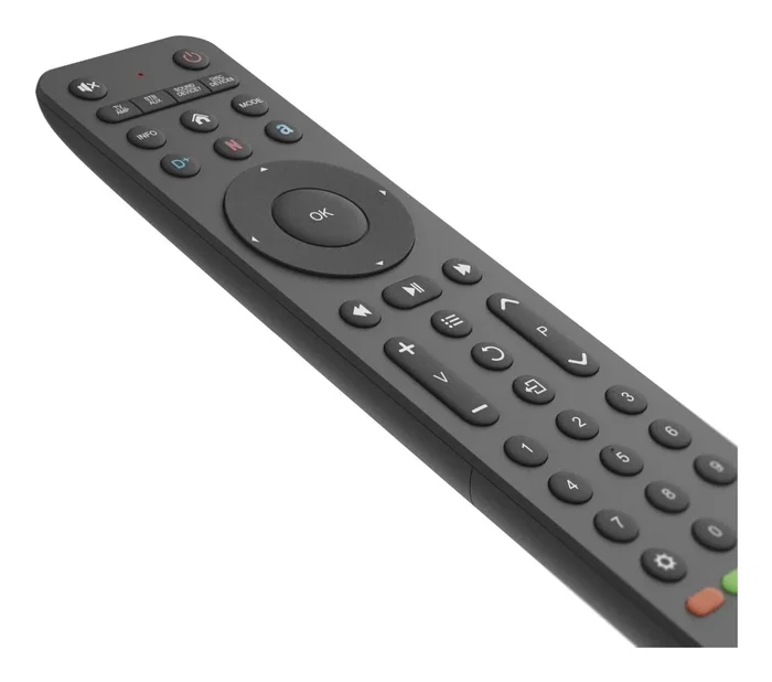 Hama Mando a Distancia Universal IR Inalámbrico para TV, 8 en 1 con Botón de Aplicaciones, Negro, 43 Botones, 00221055