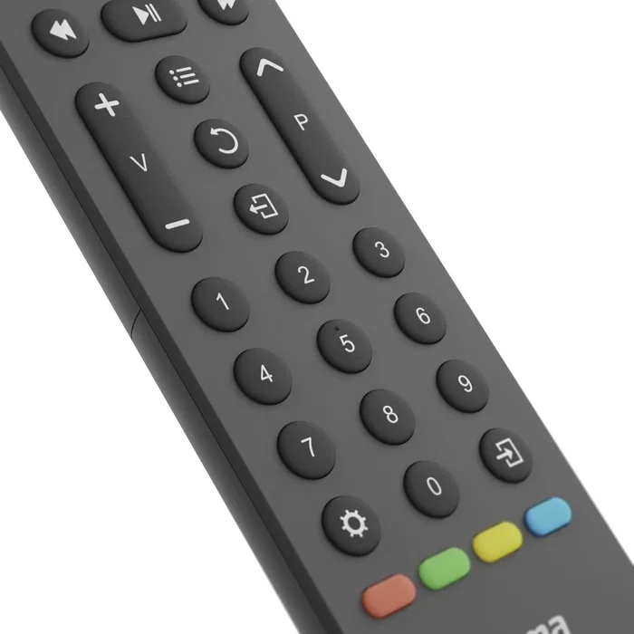 Hama Mando a Distancia Universal IR Inalámbrico para TV, 8 en 1 con Botón de Aplicaciones, Negro, 43 Botones, 00221055