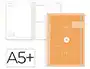 Antartik Agenda Escolar 26-27 Essentials, Espiral, Día Página A5+, Interior Bilingüe Español-Inglés, Papel FSC 80 g, Color Naranja