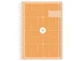 Antartik Agenda Escolar 26-27 Essentials, Espiral, Día Página A5+, Interior Bilingüe Español-Inglés, Papel FSC 80 g, Color Naranja