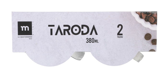 La Mediterranea Set 2 Tazas 380 ml Taroda Ø9x9.8 cm (24 Cajas)